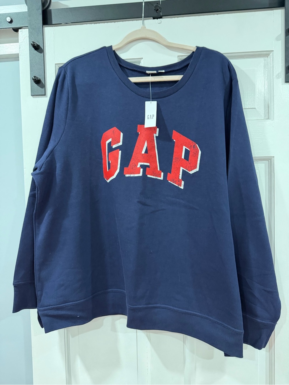 GAP Navy Blue Sweatshirt with Red Logo
